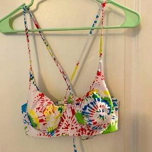 Zaful Tie Dye Bikini Top Size L EUC